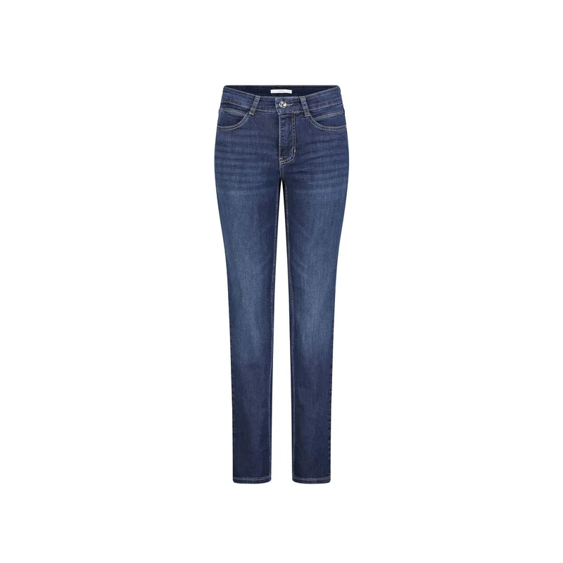 MAC Jeans Damen Hose Slim Angela blau-dunkel