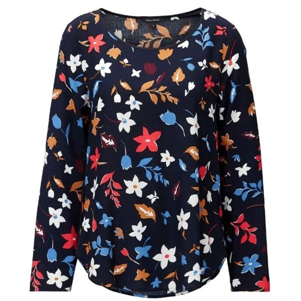 Marc O'Polo Blouse, Crew Neck, Long Sleeved, sp