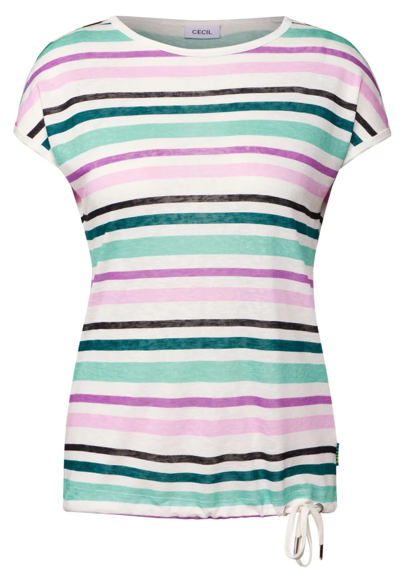 Cecil LINEN OPTIC_ Striped Cold Shou - 2_B322686_36245