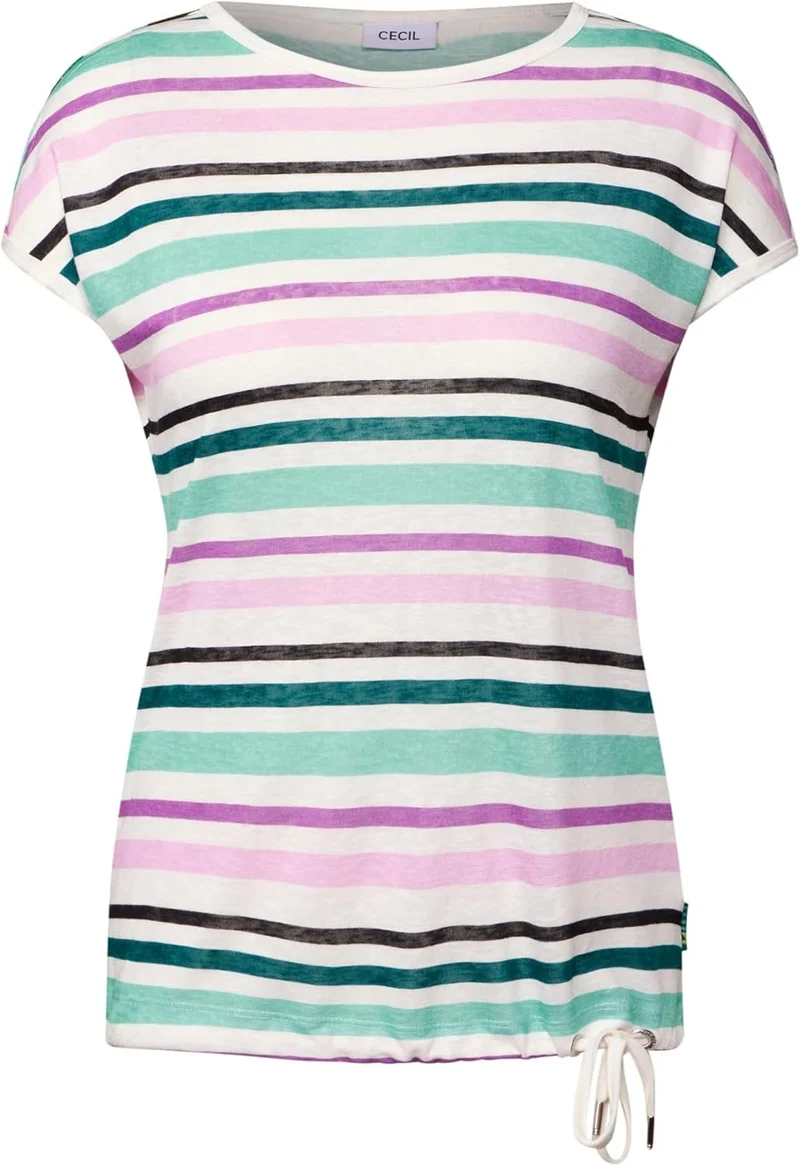 Cecil LINEN OPTIC_ Striped Cold Shou - 2_B322686_36245