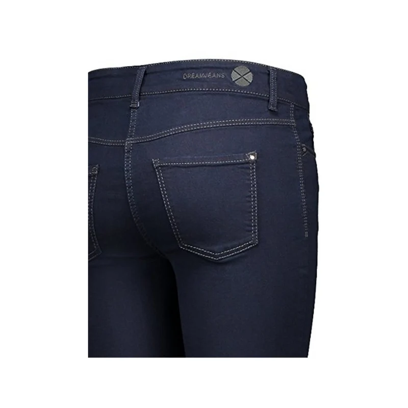 MAC Jeans Damen Hose Straight Dream blau-dunkel