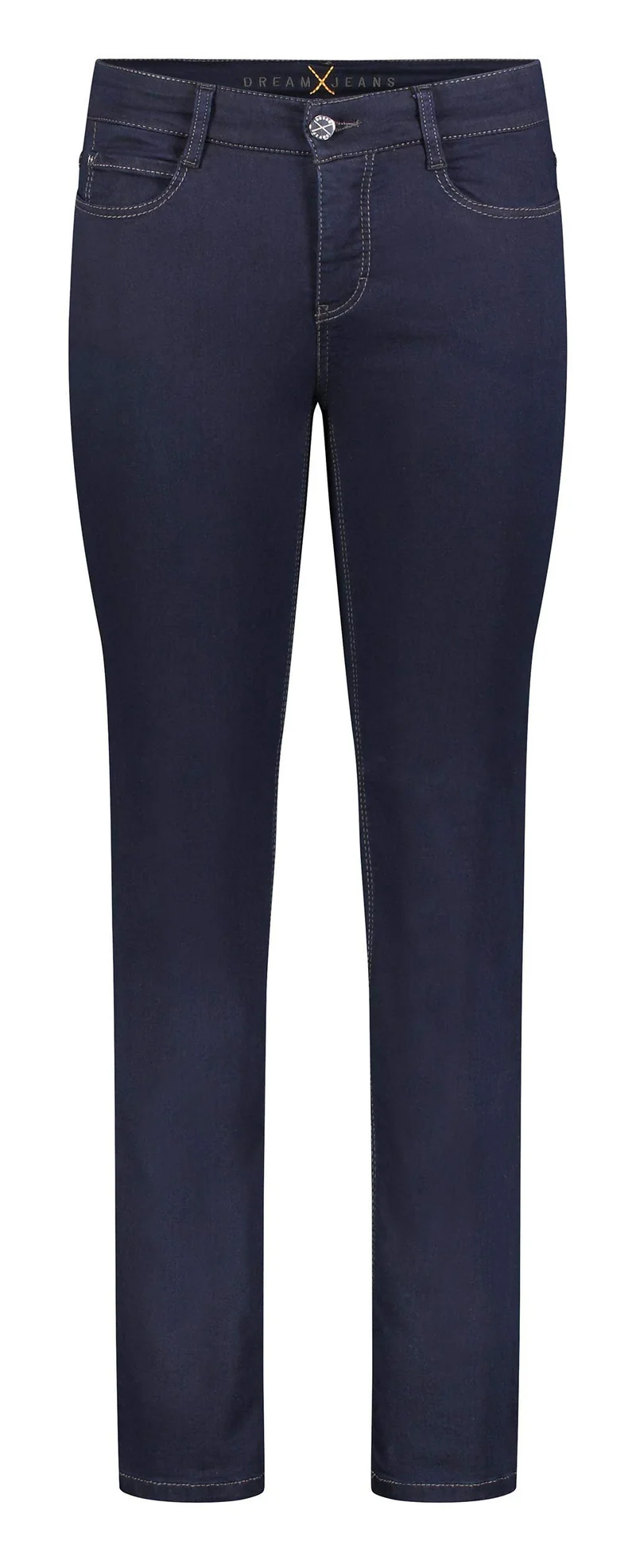 MAC Jeans Damen Hose Straight Dream blau-dunkel