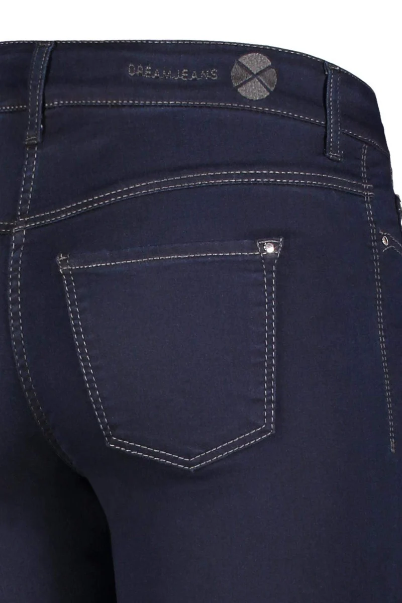 MAC Jeans Damen Hose Straight Dream blau-dunkel