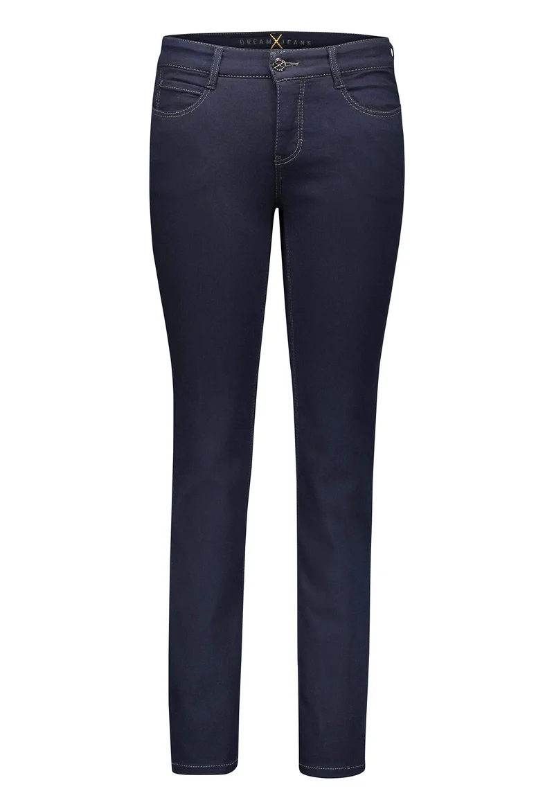 MAC Jeans Damen Hose Straight Dream blau-dunkel