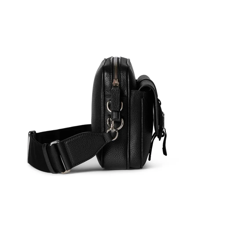 Gucci Umhängetasche Herren Kleine Web Crossbody Tasche Schwarz 816751 AAEF6 1042