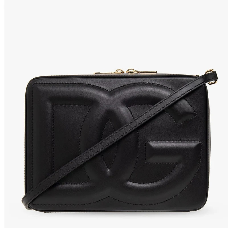 Dolce und Gabbana Schultertasche Damen DG Logo Schwarz BB7290 AW576 809992