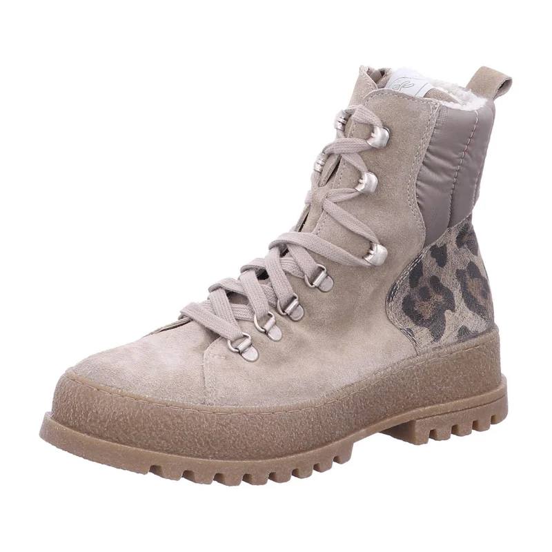 Waldläufer Schnür-Stiefeletten Damen Beige