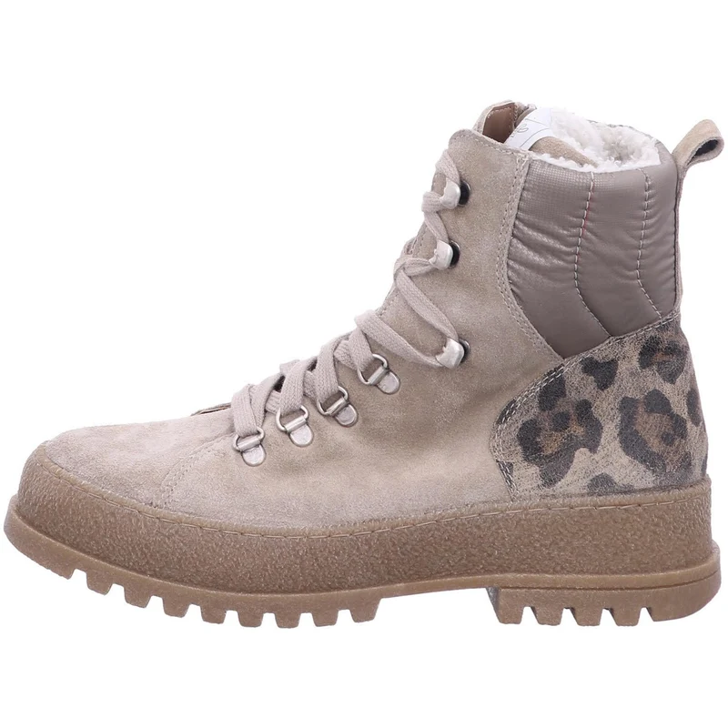 Waldläufer Schnür-Stiefeletten Damen Beige