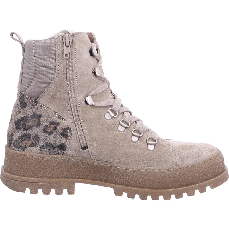Waldläufer Schnür-Stiefeletten Damen Beige