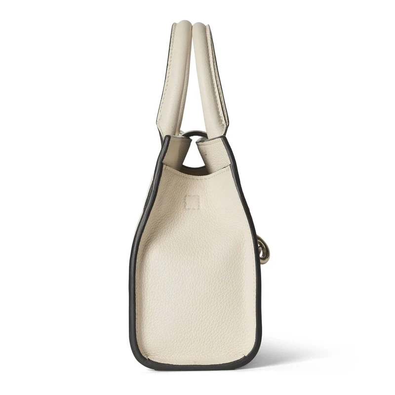 Gucci Handtasche Unisex Small Tote Bag mit Hakenverschluss Ivory Leder 795349-AZB0G9540