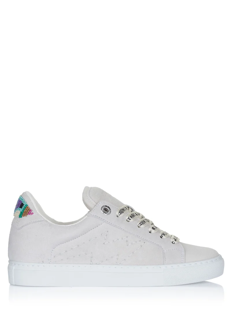 Zadig & Voltaire LA FLASH FOLK BEADS Sneaker weiß
