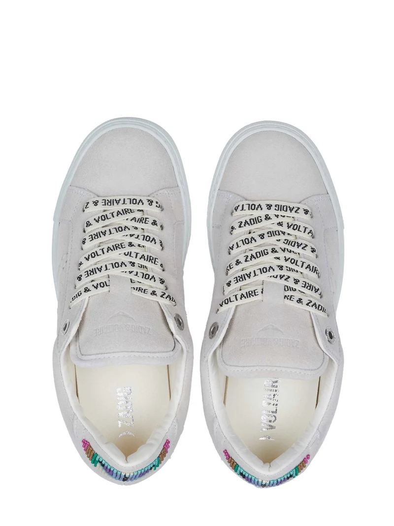 Zadig & Voltaire LA FLASH FOLK BEADS Sneaker weiß