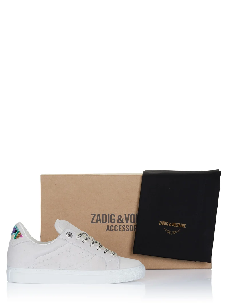 Zadig & Voltaire LA FLASH FOLK BEADS Sneaker weiß