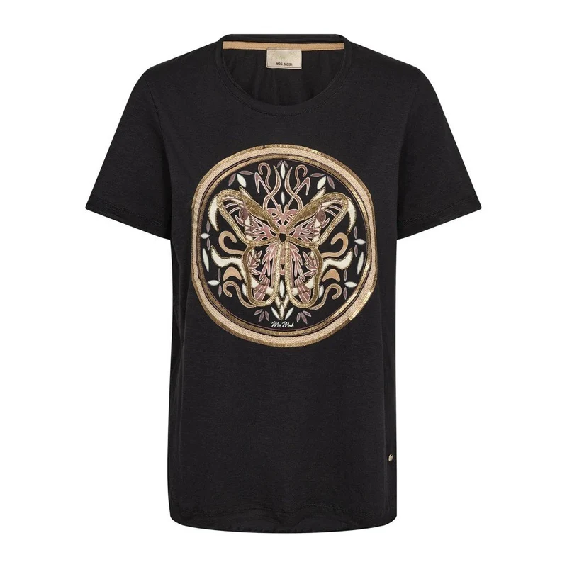 Mos Mosh MMFiona O-SS Embroidery Tee - 263_167110801_801
