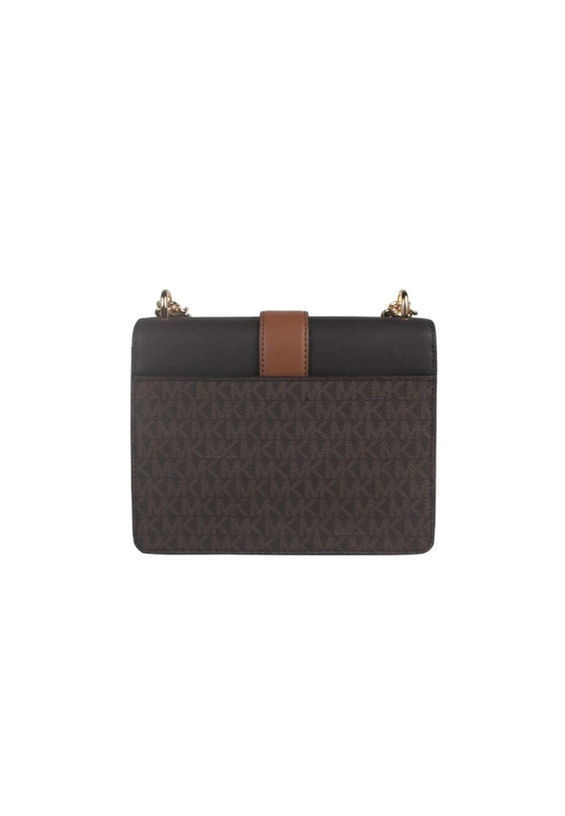 Michael Kors Umhängetasche Damen Greenwich Small Color Block Signature Logo Crossbody Braun Mehrfarbig 35S5GGRC1B