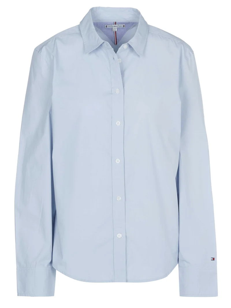 Tommy Hilfiger Damen A Fil Regular Shirt Ls Freizeithemden