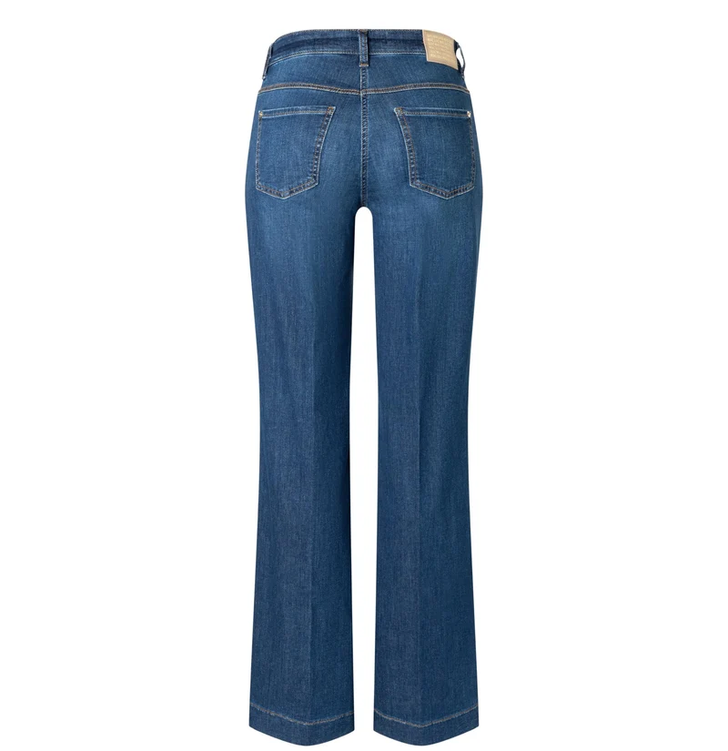 MAC HOSEN Flared Leg Jeans blau