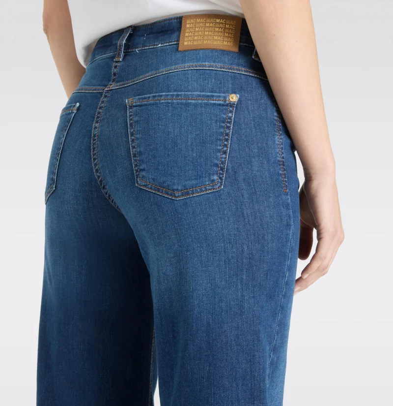 MAC HOSEN Flared Leg Jeans blau