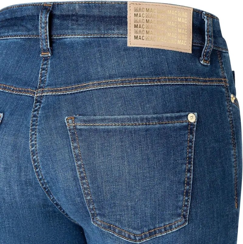 MAC HOSEN Flared Leg Jeans blau