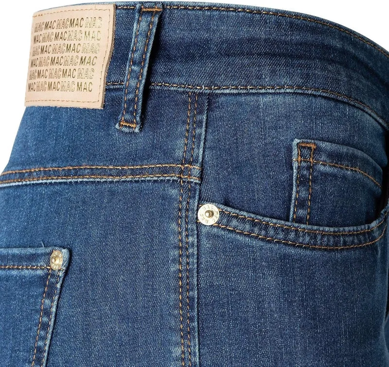 MAC HOSEN Flared Leg Jeans blau