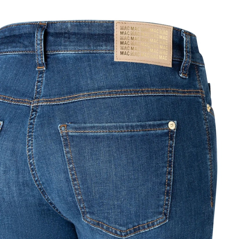 MAC HOSEN Flared Leg Jeans blau