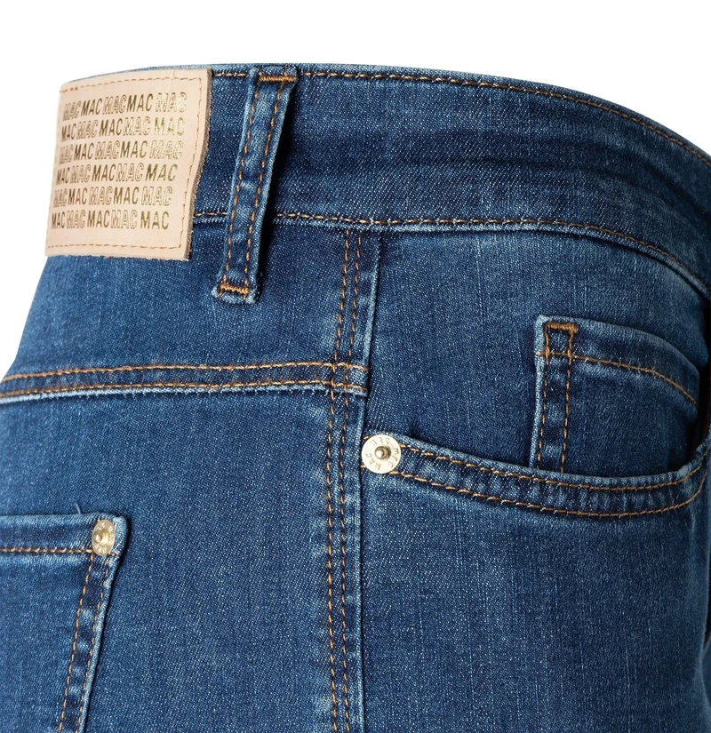 MAC HOSEN Flared Leg Jeans blau