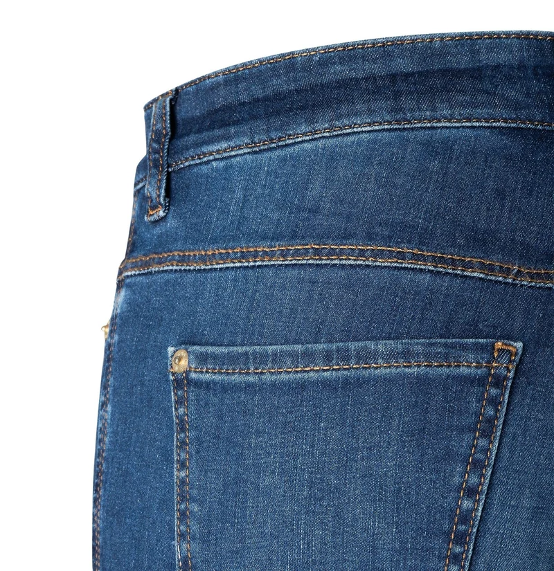 MAC HOSEN Flared Leg Jeans blau
