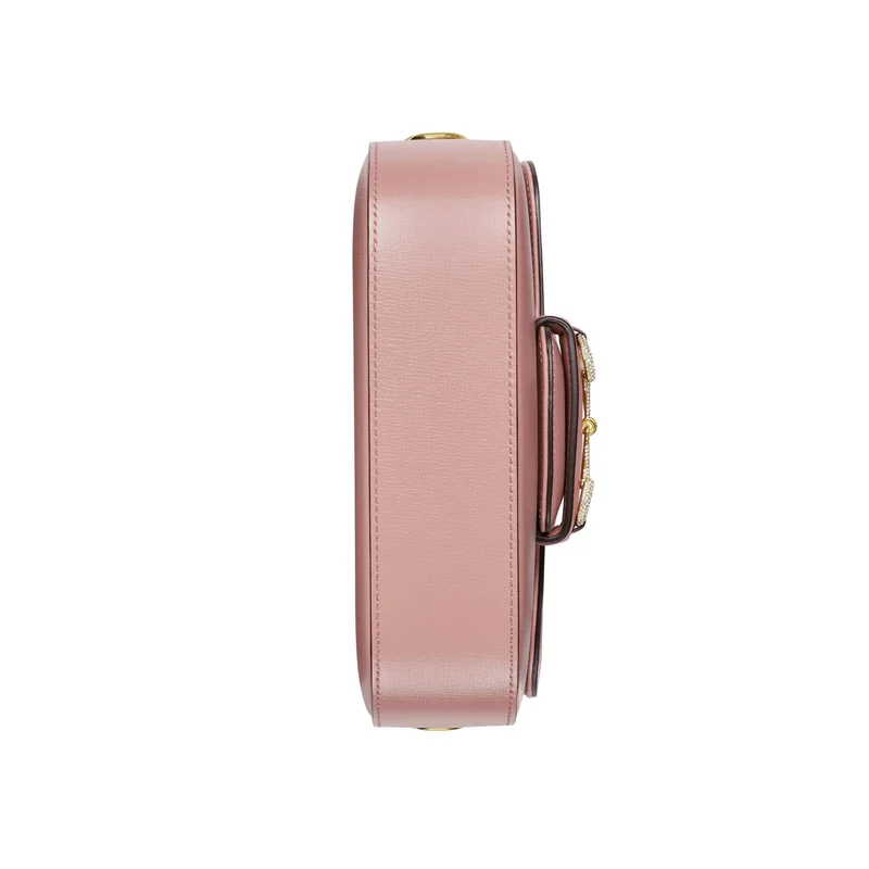 Gucci Handtasche Damen Horsebit 1955 Azalea Michele Dusty Carmine Rose Kristall 675801AACSV5842