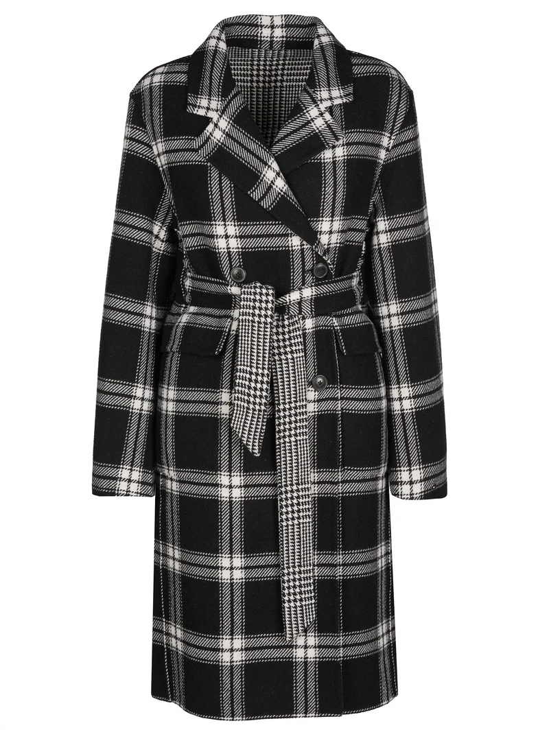 Tommy Hilfiger Wendemantel Schwarz-Weiss