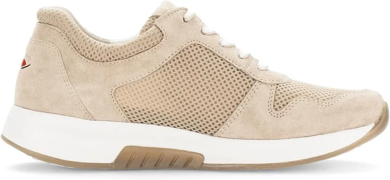 Gabor Rollingsoft Damen Schnürschuhe Beige
