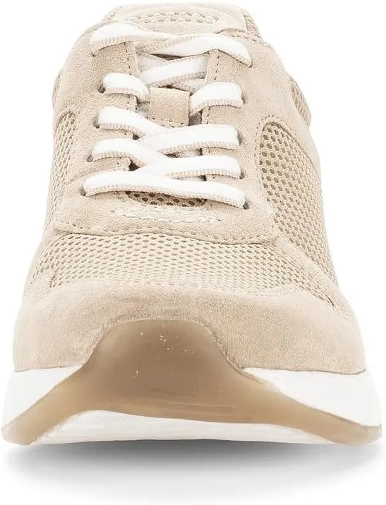 Gabor Rollingsoft Damen Schnürschuhe Beige