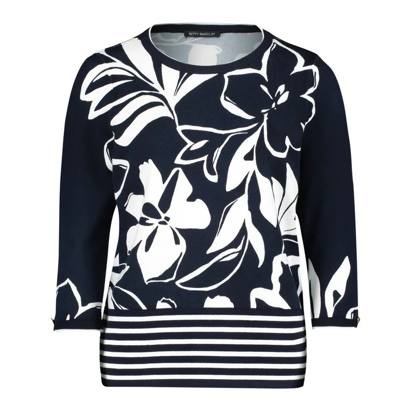 Betty Barclay Strickpullover Kurz 3/4 Arm - 1_52281140_8813