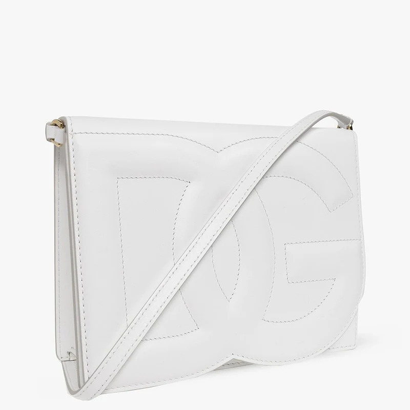 Dolce und Gabbana Umhängetasche Damen D&G Logo Weiß BB7287-AW576-800022