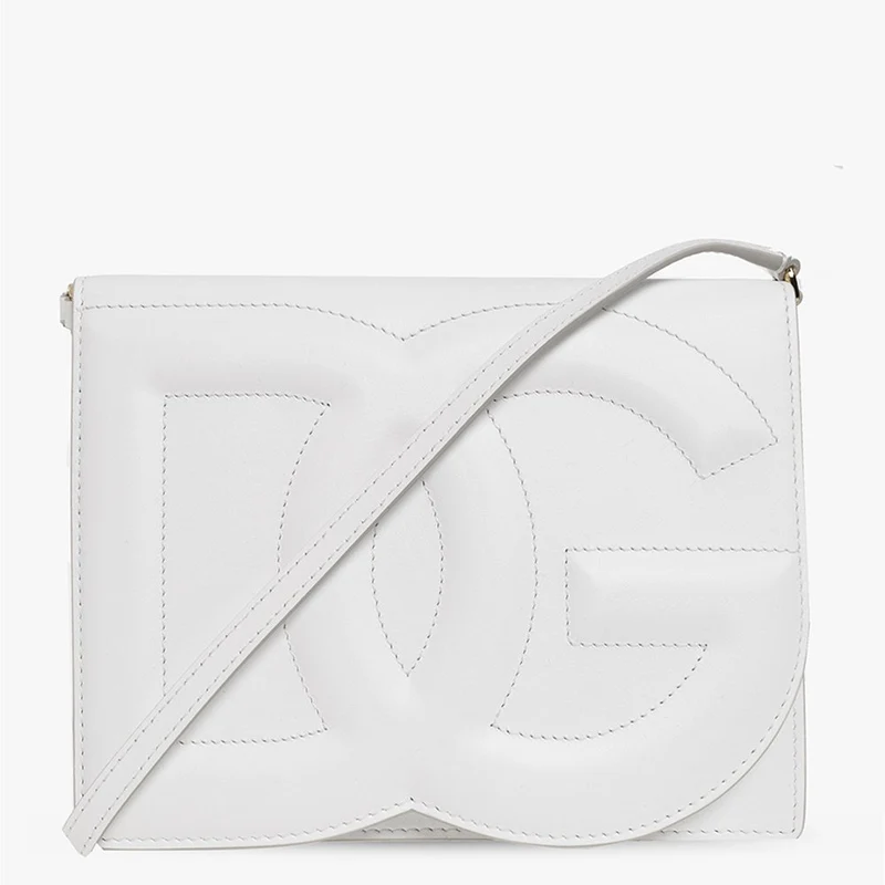 Dolce und Gabbana Umhängetasche Damen D&G Logo Weiß BB7287-AW576-800022