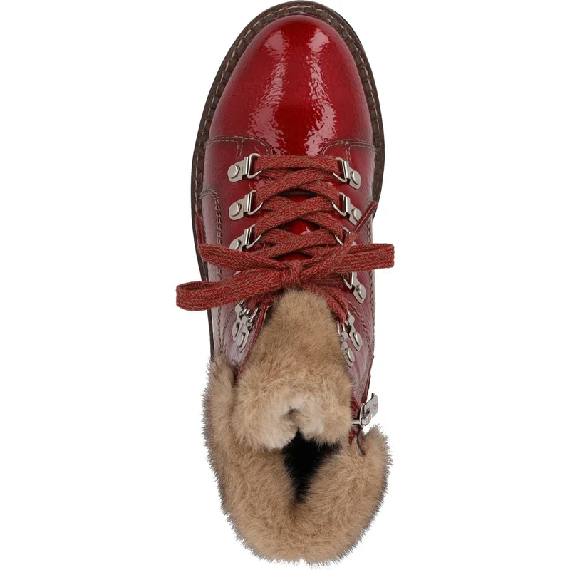 Tamaris Schnür-Stiefeletten rot