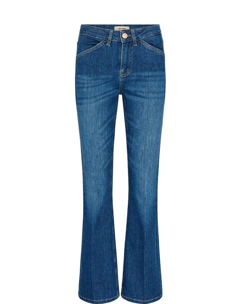Mos Mosh Alli Ease Flare Jeans - Blue uni