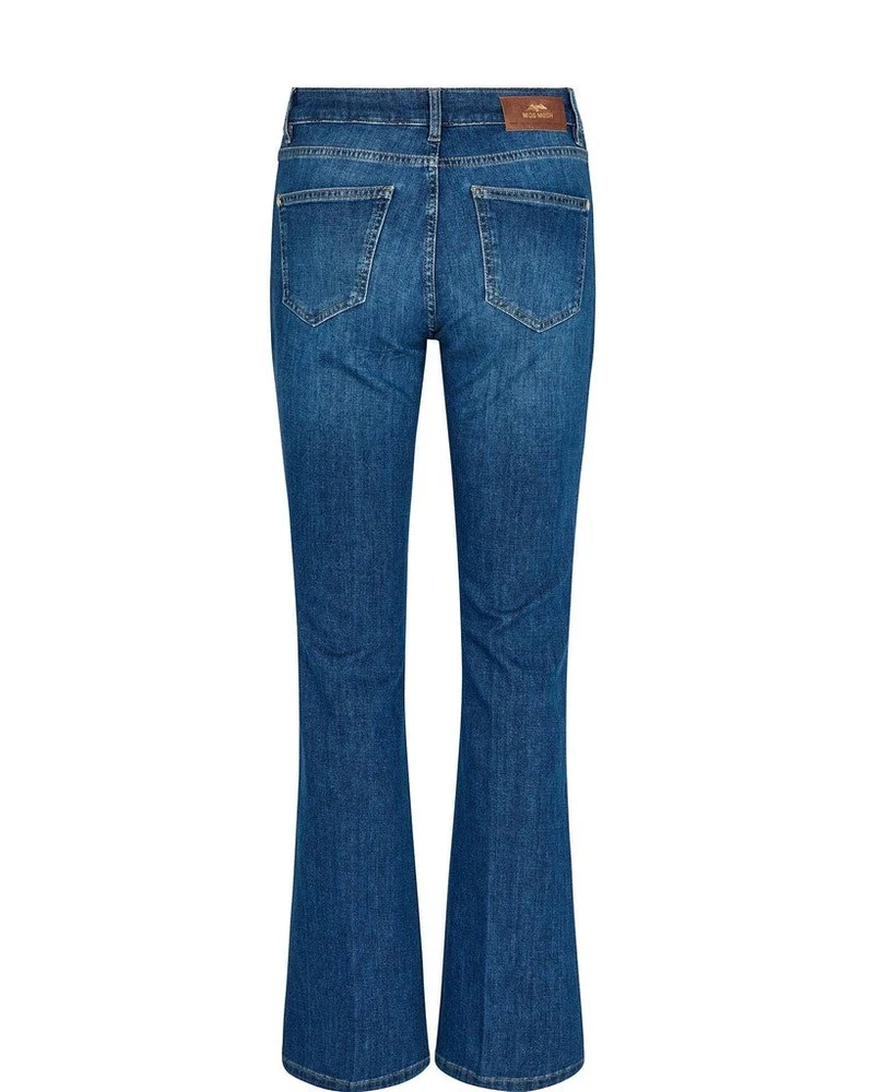 Mos Mosh Alli Ease Flare Jeans - Blue uni