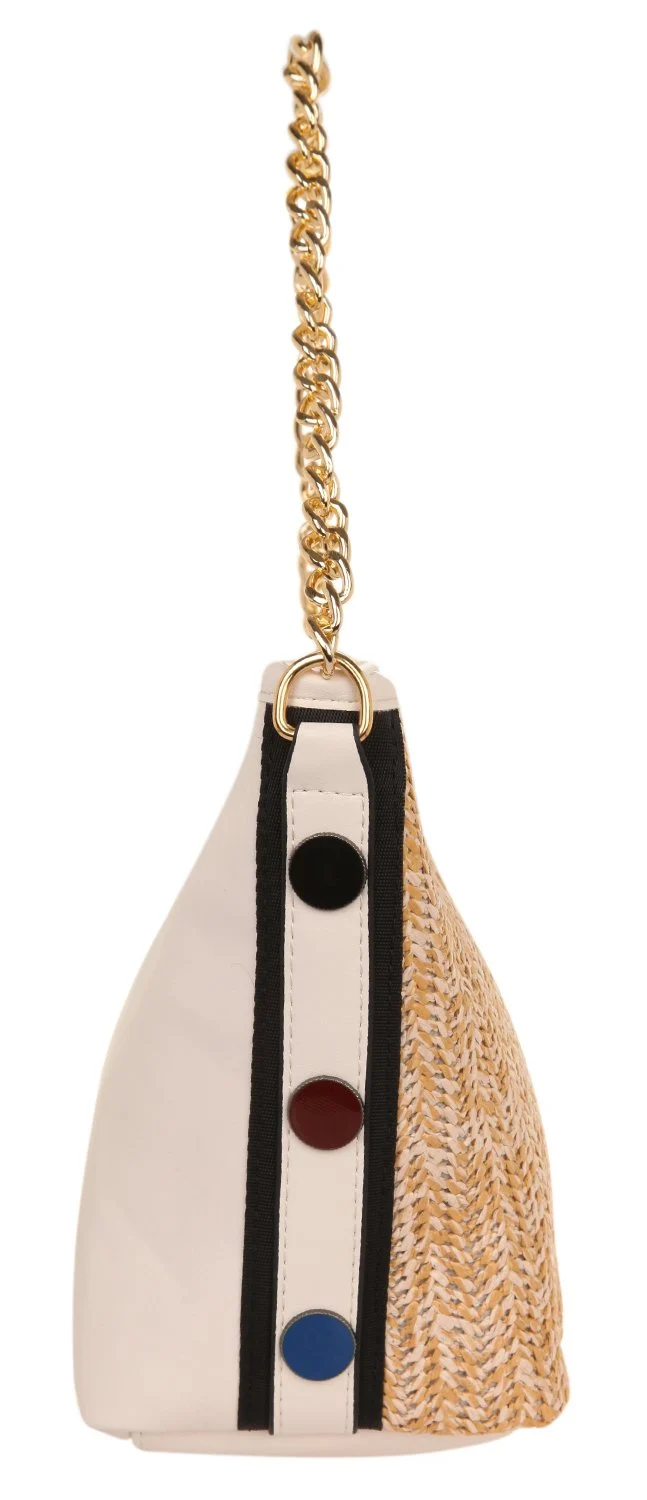 House of Louisa Damen Umhängetasche beige/schwarz LOU1003-BE