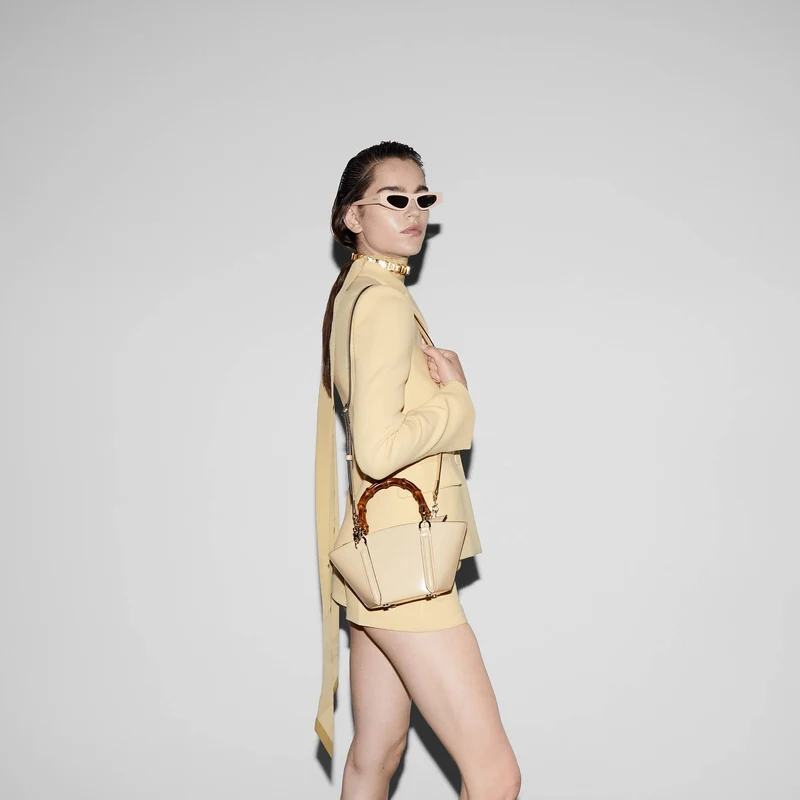 Gucci Handtasche Damen Bamboo Basket Beige 805832-AADVW-9715