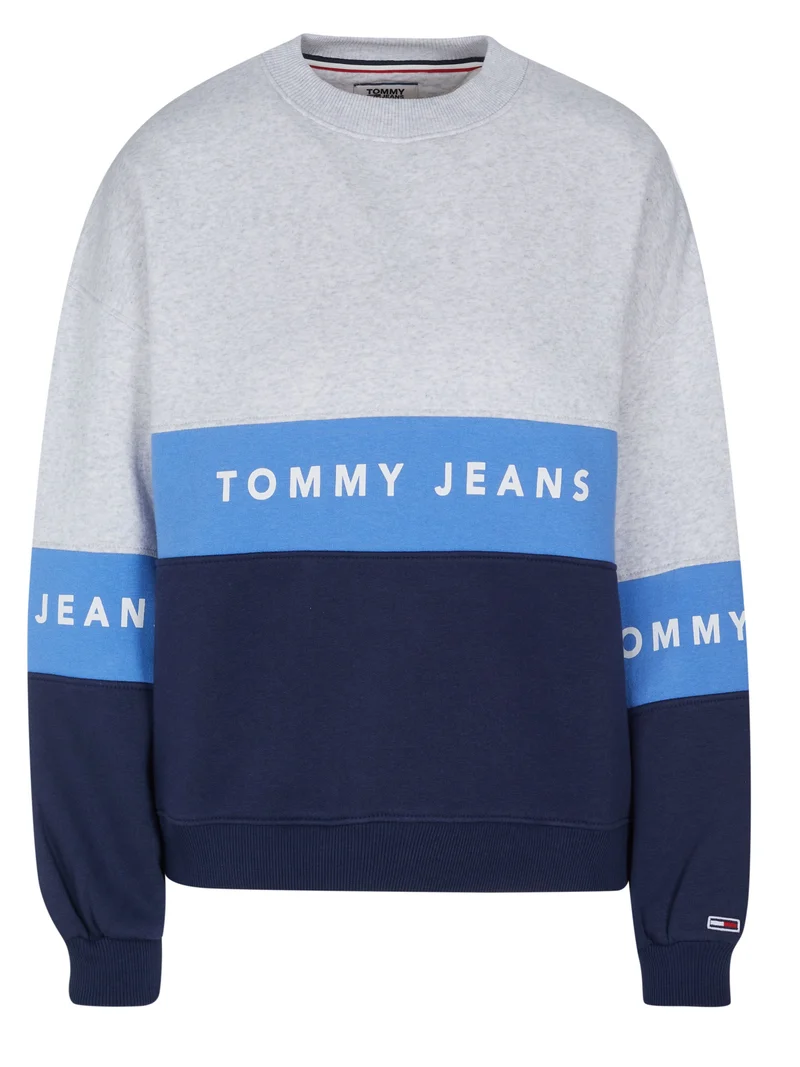 Tommy Hilfiger Jeans Damen Sweatshirt im Colour-Blocking-Design