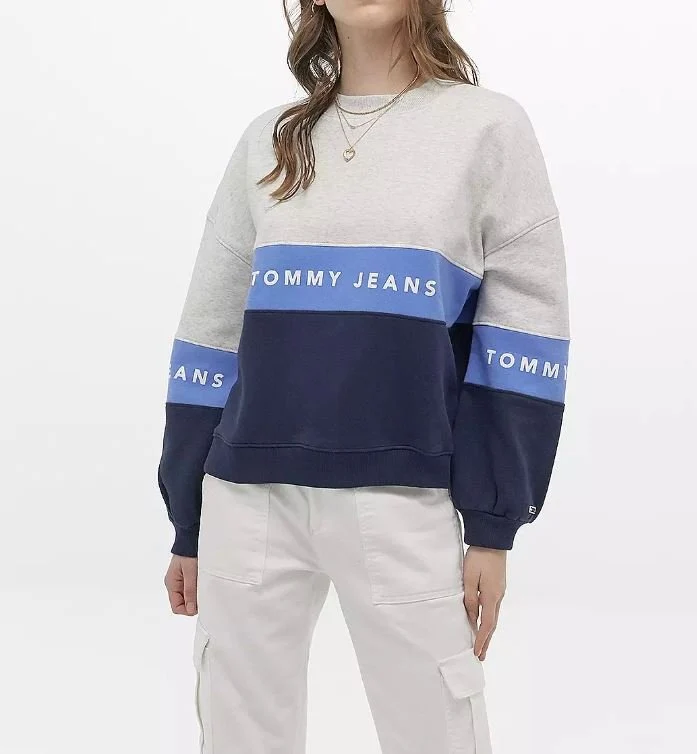 Tommy Hilfiger Jeans Damen Sweatshirt im Colour-Blocking-Design