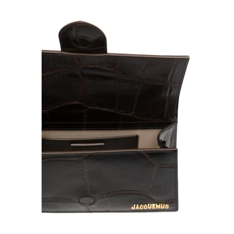 Jacquemus Tasche Unisex Le Grand Bambino Dark Brown Cocco BAW00007-AC07A16-880