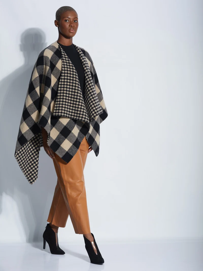 Belstaff Poncho Schwarz-Braun