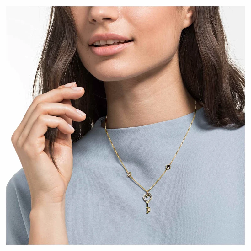 Swarovski Halskette Damen Tarot Magic Key Mehrfarbig Goldfarben 5490917