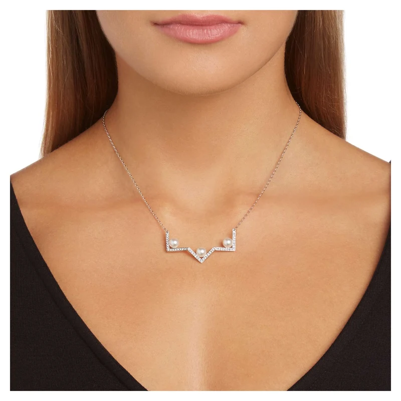 Swarovski Halskette Damen Edify Weiß Silberfarben 5213362