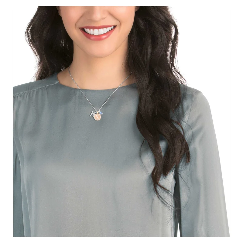Swarovski Halskette Damen Zodiac Fische Blau 5349219