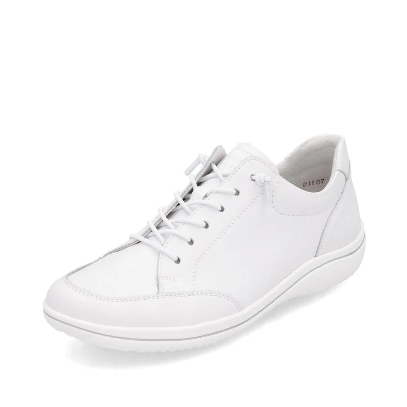D1E07-80 Sportliche Schnürschuhe weiß Damen