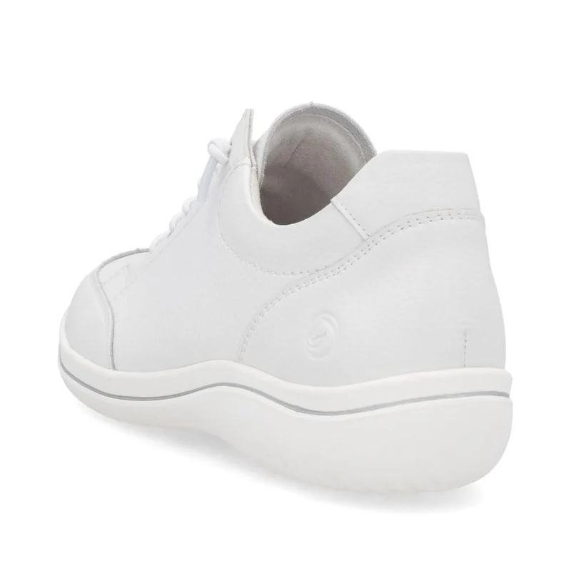 D1E07-80 Sportliche Schnürschuhe weiß Damen