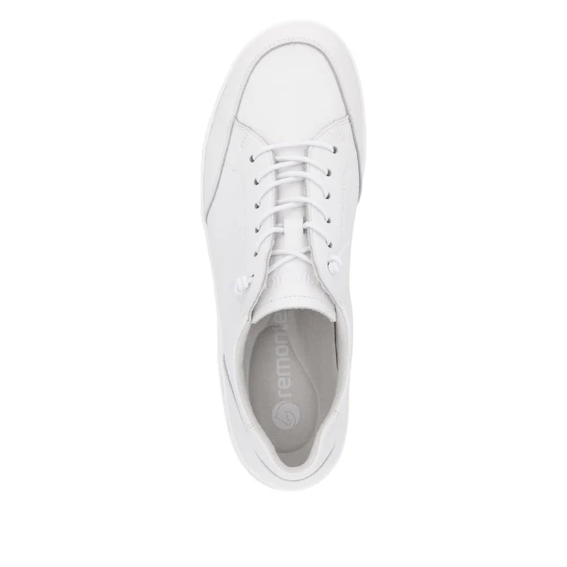 D1E07-80 Sportliche Schnürschuhe weiß Damen