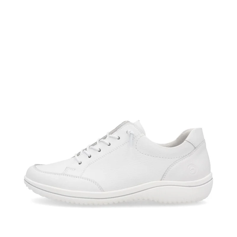 D1E07-80 Sportliche Schnürschuhe weiß Damen